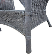 Timeless 20th Century Lloyd Loom Weathered Wicker Chair