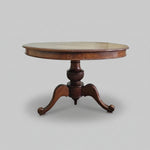Victorian Style Solid Mahogany Round Pedestal Dining Table