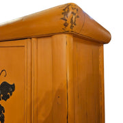 Chinese Vintage Elm Wedding Cabinet Butterfly Hardware