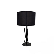 Sculptural Black Table Lamp