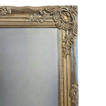 Stately Ornate Baroque Style Silvered Gilt Wall Mirror