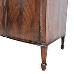 Vintage Style Elegant Bowfront Wooden Cabinet