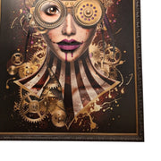 Sarah Bordia Signed Authenticated Steampunk Chanel Inspired Framed Wall Art
