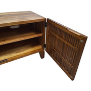 Slatted Mid-Century Modern Storage Console