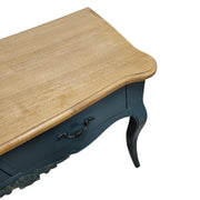 Elegant Teal French Provincial Console Table