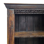 Vintage Indian Carved Solid Wood Bookcase