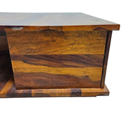 Handcrafted Sheesham Wood Coffee Table with Storage
