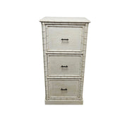 Coastal Chic Faux Bamboo Three-Drawer Chest
