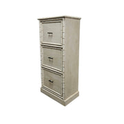 Coastal Chic Faux Bamboo Three-Drawer Chest