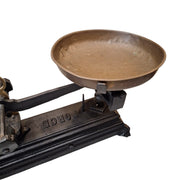 Vintage Cast Iron and Brass Apothecary Scales