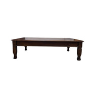 Dark Wood Rectangular Coffee Table