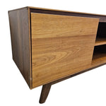 Home Center Mid-Century Style Wooden TV Console