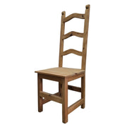Rustic Wave-Back Artisan Dining Chair