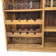 Hand-Carved Rustic Bar Counter