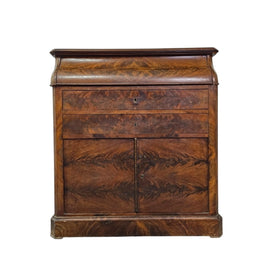 Rare 19th Century Burlwood Dressing Chest & WashstandRare 19th Century Burlwood Dressing Chest & Washstand