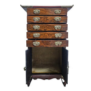 Joseon Style Brass-Mounted Elm Wood Multi-Drawer Storage Chest