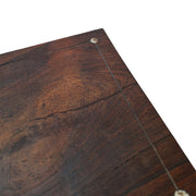 Rosewood Box with Brass Inlays