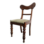 Antique 1830s Victorian Balloon Back Dining Chair