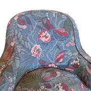 Vintage Upholstered Accent Armchair in Botanical Print