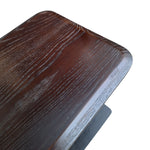 Sleek Espresso C-Shaped Side Table for Modern Living