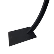 Mid-Century Modern Matte Black Arc Floor Lamp