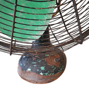 Vintage Table Fan, Black and Green