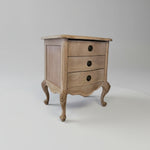 French Provincial Hand-Carved Bedside Chest