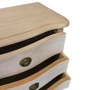 French Provincial Hand-Carved Bedside Chest