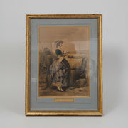 Classic Elegance: Mezzotint Engraving After Joshua Reynolds