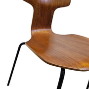 Fritz Hansen Model 3103 Vintage Teak Hammer Dining Chair