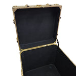 Elegant Paisley Embossed Aluminium and MDF Storage Trunk