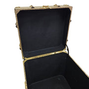 Elegant Paisley Embossed Aluminium and MDF Storage Trunk