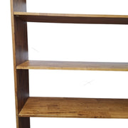 Rustic Charm Tall Solid Wood 7-Shelf Bookcase