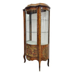 Imperial Napoleon III Style Glass Vitrine with Boulle Marquetry