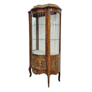 Imperial Napoleon III Style Glass Vitrine with Boulle Marquetry
