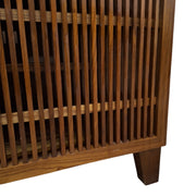 Slatted Mid-Century Modern Storage Console