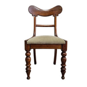 Antique 1830s Victorian Balloon Back Dining Chair