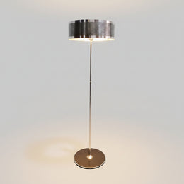 KARE Design Retro Style Chrome and Carbon Finish Floor Lamp