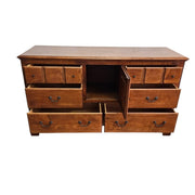 Ethan Allen Classic Country Solid Wood Star-Carved Dresser