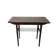 Antique Jones Hand-Crank Sewing Machine with Wooden Table