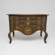 THE One Indian Baroque Brass Work Chest of Drawers Dresser