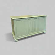Sage Green Upcycled Wooden Blanket Box Storage Trunk