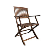 Rosewell Wooden Folding Dining Chair with Armrests