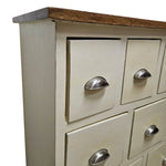 Rustic Apothecary-Style Nine-Drawer Multi-Storage Chest