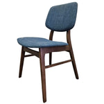 Mid-Century Modern Azure Fabric Dining Chair