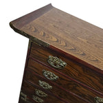 Joseon Style Brass-Mounted Elm Wood Multi-Drawer Storage Chest