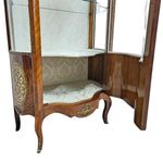Imperial Napoleon III Style Glass Vitrine with Boulle Marquetry