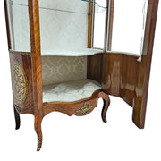 Imperial Napoleon III Style Glass Vitrine with Boulle Marquetry