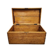 Rustic Natural Toned Storage Chest and Blanket Box