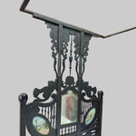 Heritage Sindhi Antique Hand-Carved Wood Four-Poster Bed